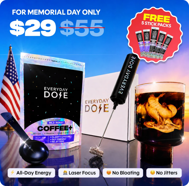 Coffee+ Mild Roast Starter Kit (30 Servings) - Daily Skin Essentials