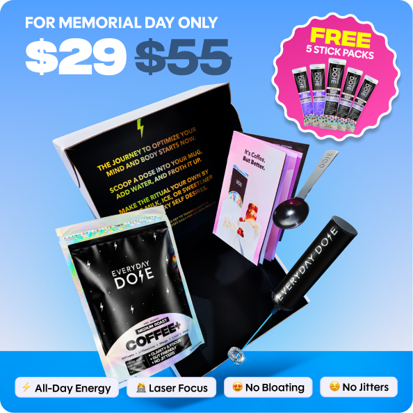 Coffee+ Medium Roast Starter Kit (30 Servings) - Simple Glow Touch